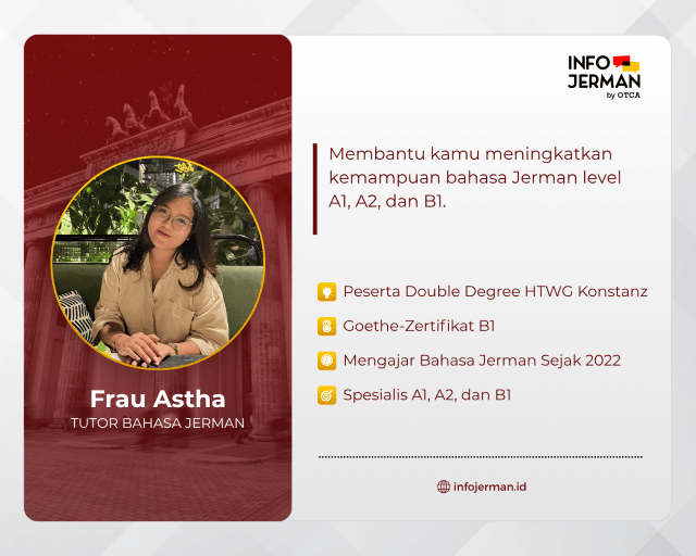 Frau Astha Tutor Bahasa Jerman